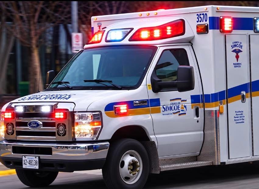 Collingwood Fire Department truck responding to an emergency scene