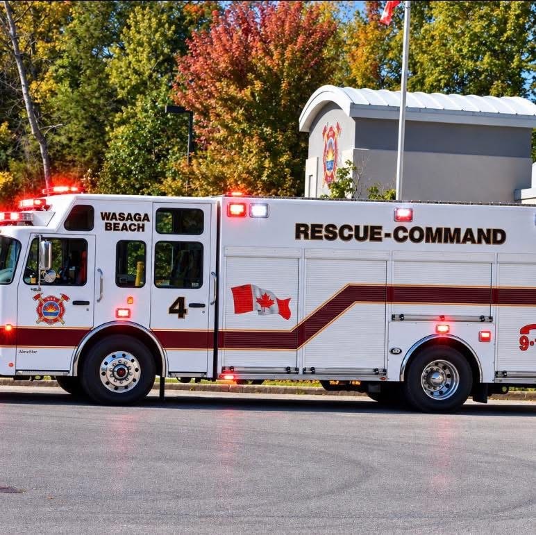 Collingwood Fire firefighters working an emergency incident